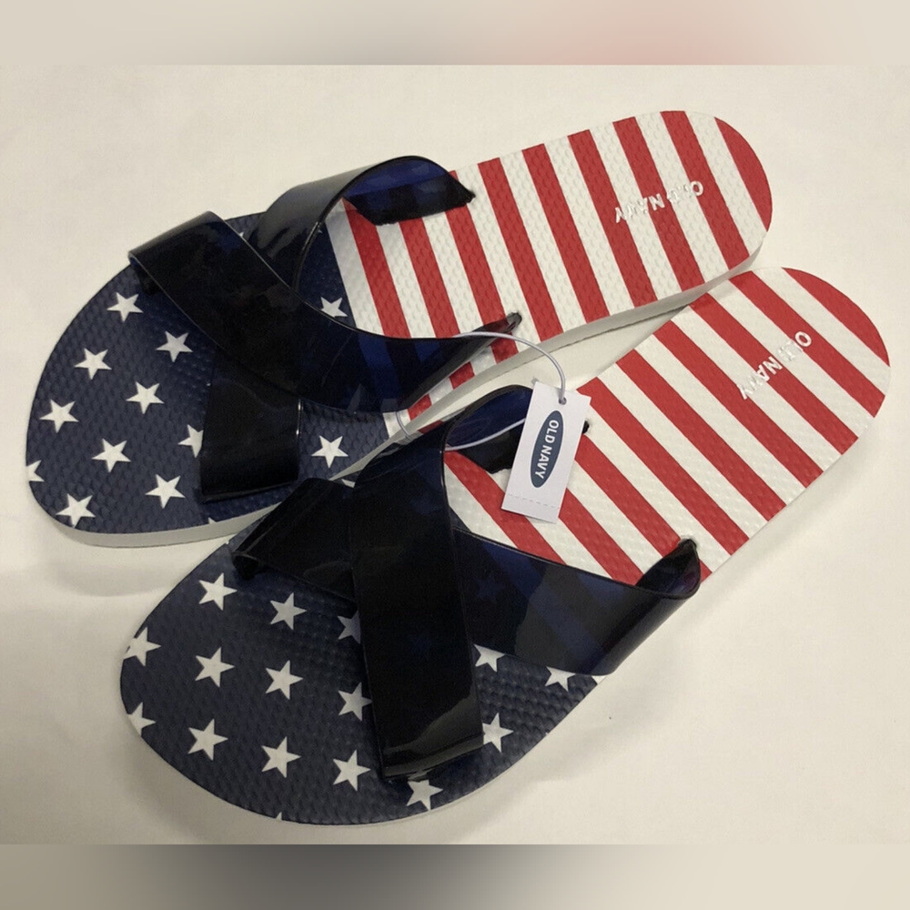 Old Navy Women's USA Americana Sandals 8